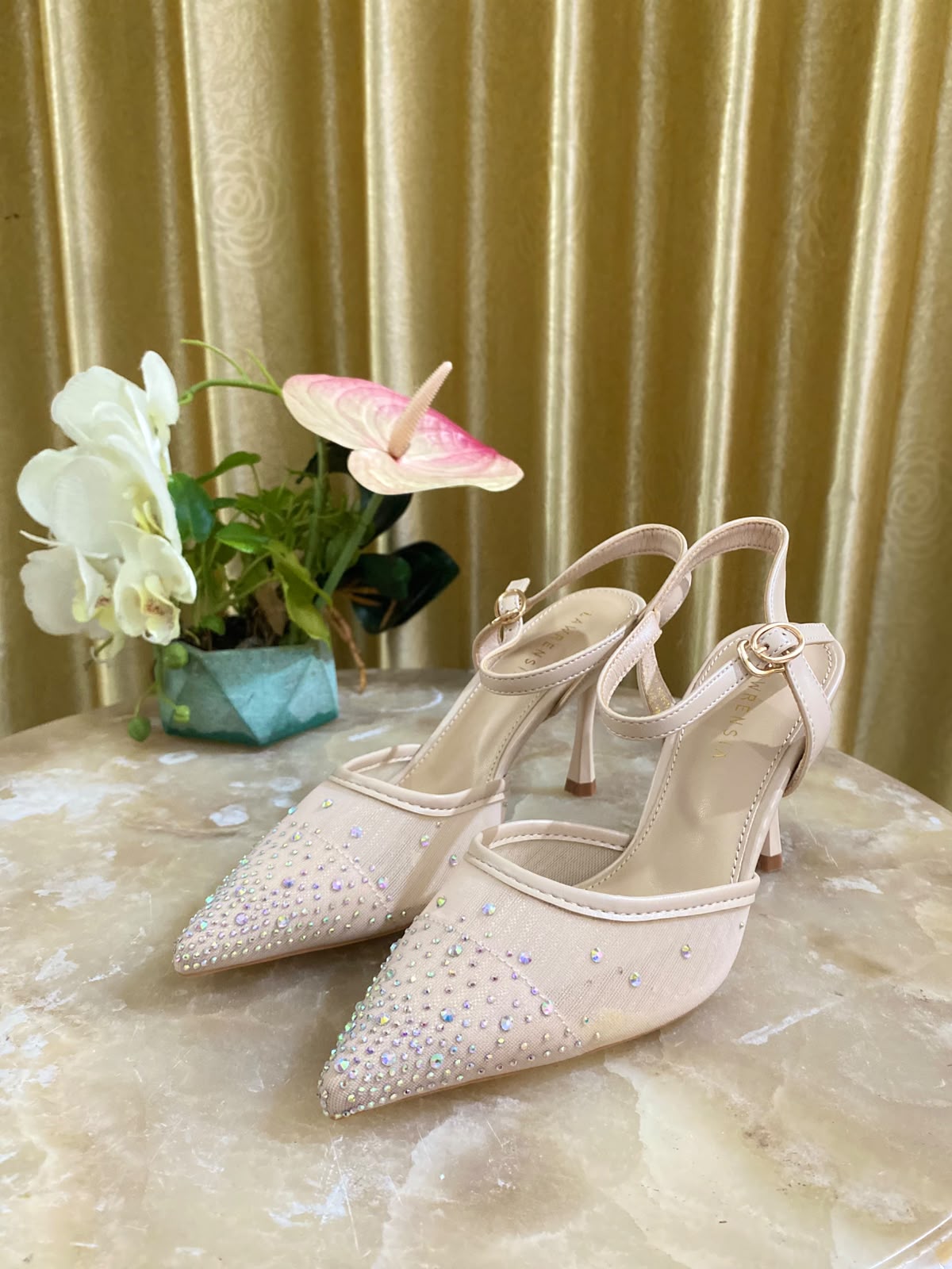 Heels LWRN Cream Blink