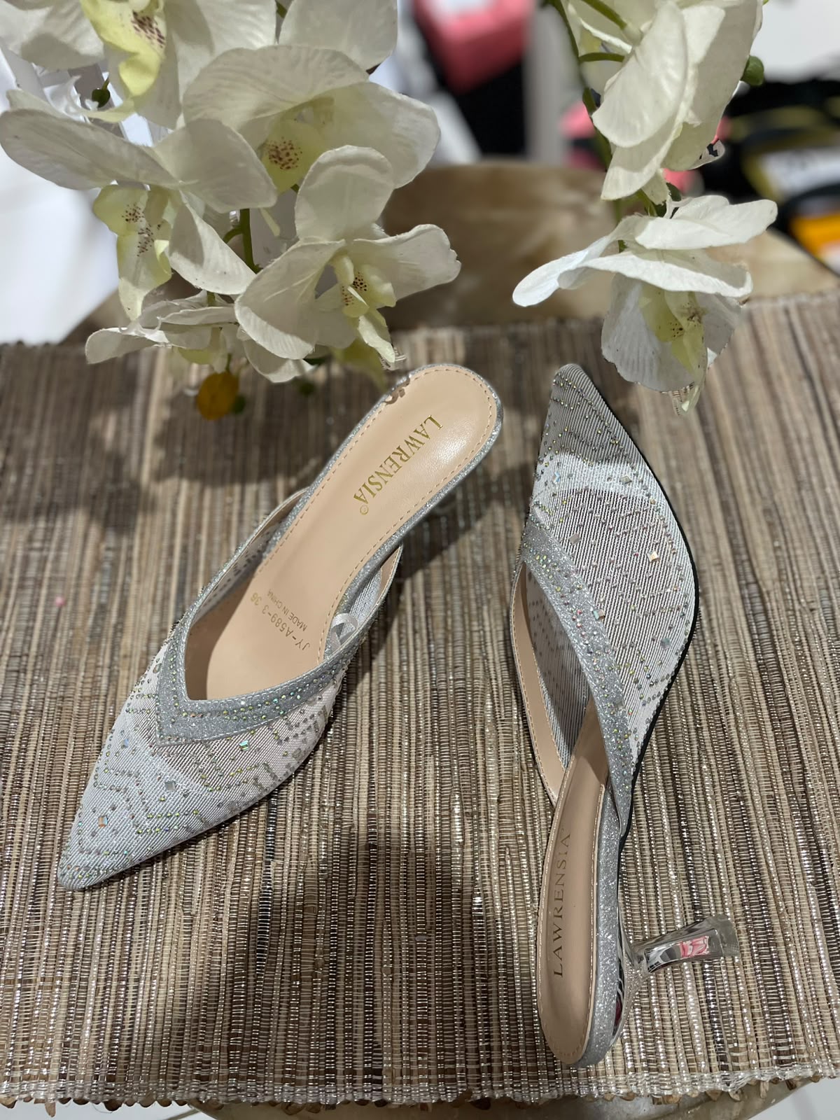 Heels LWRN 13 Silver Slip On