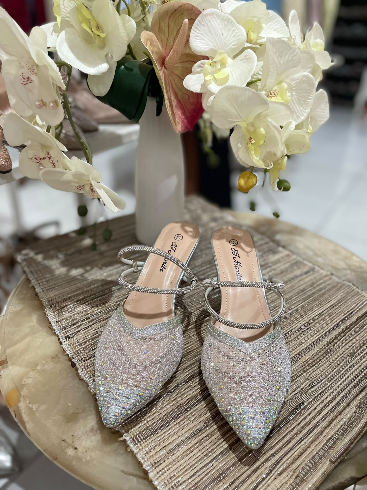 Heels STM 19 Silver Blink Slip On