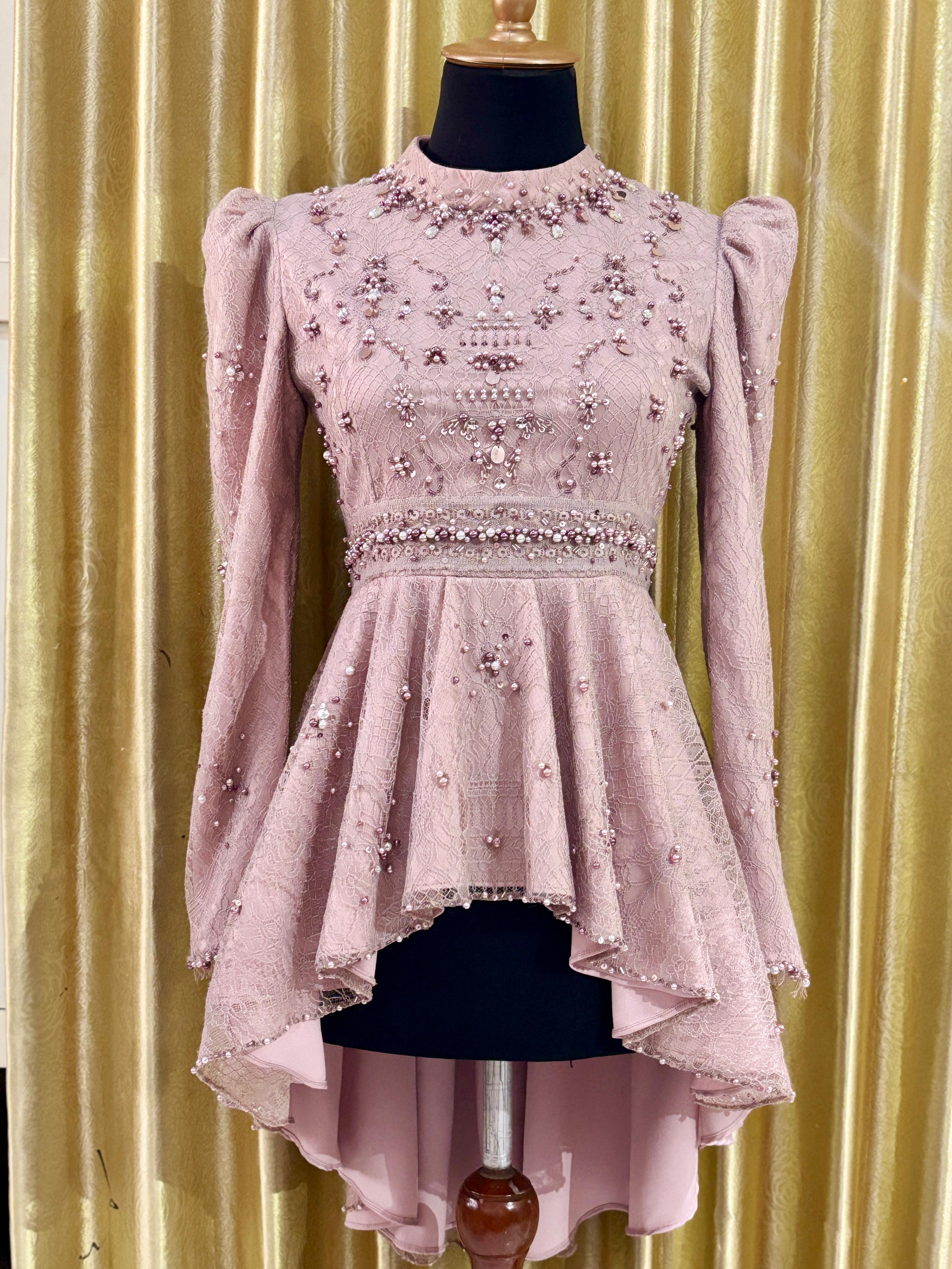 Kebaya Chantily Pink Prem-1