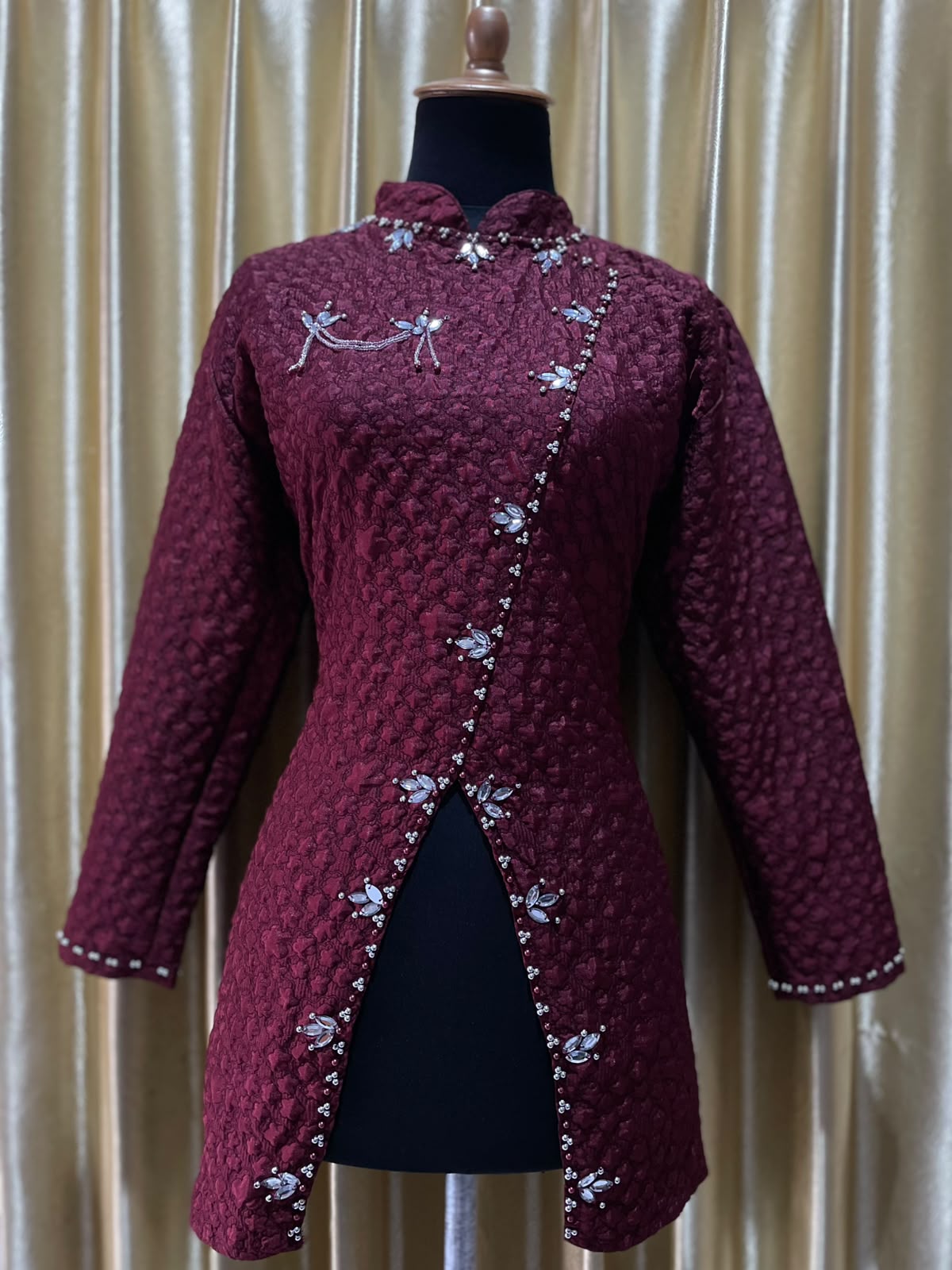 Kebaya Janggan Maroon