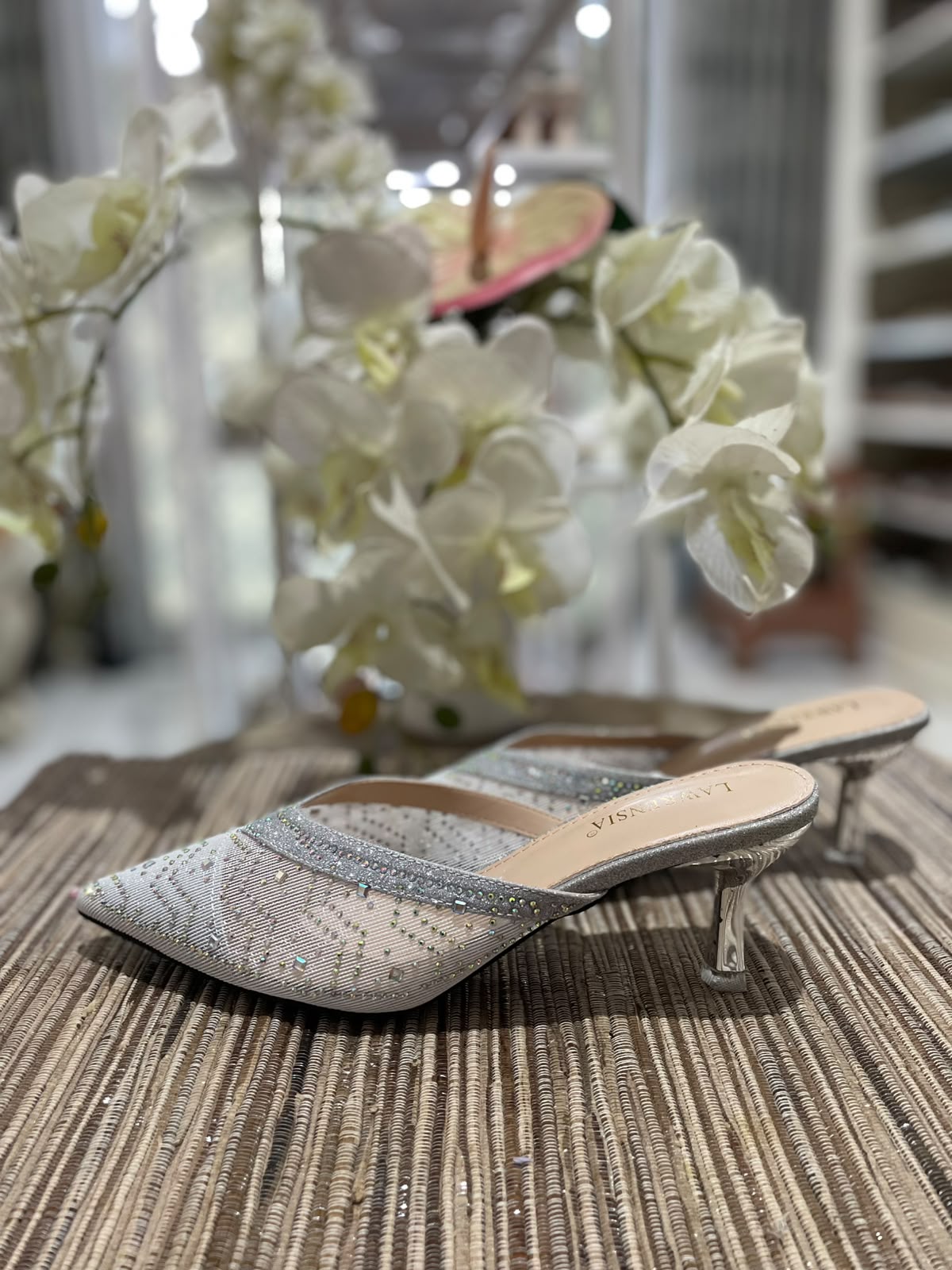 Heels LWRN 13 Silver Slip On