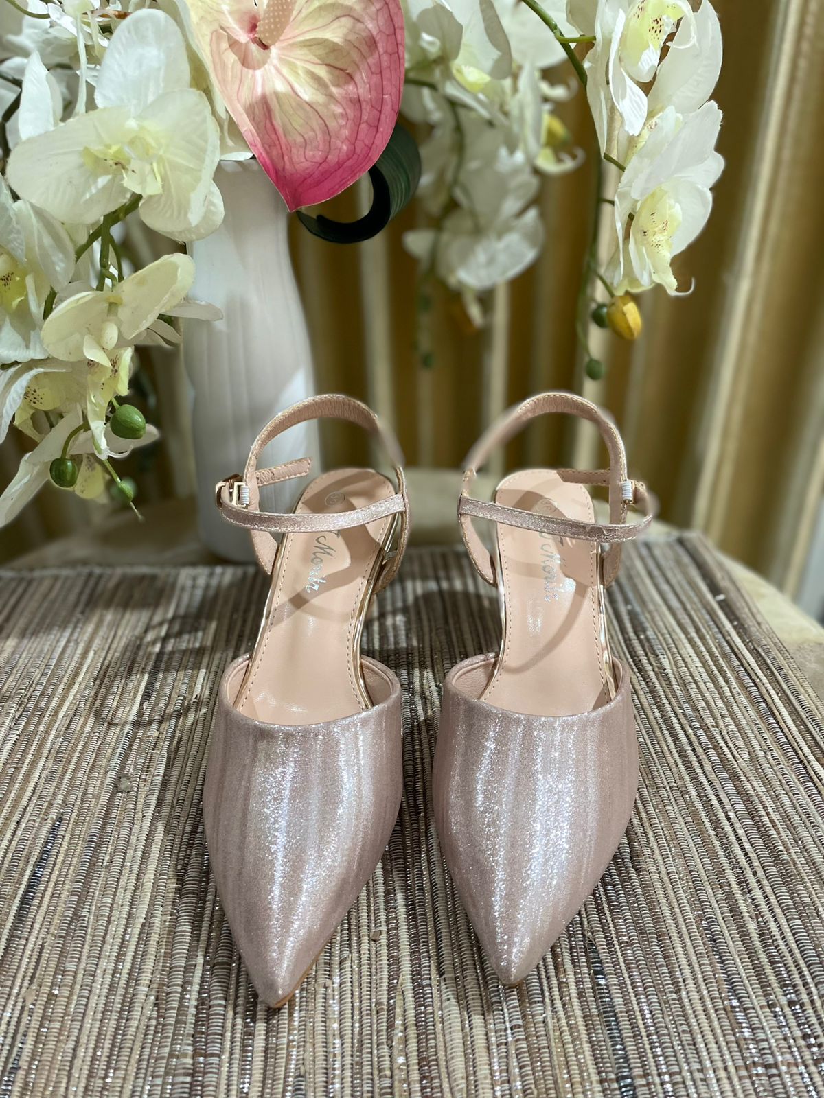 Heels STM 13 Rosegold gliter V2