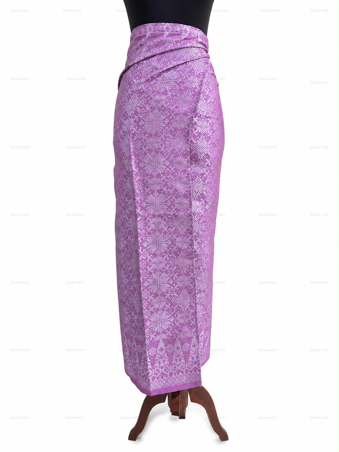 Songket Lilit Ungu - Silver Allsize