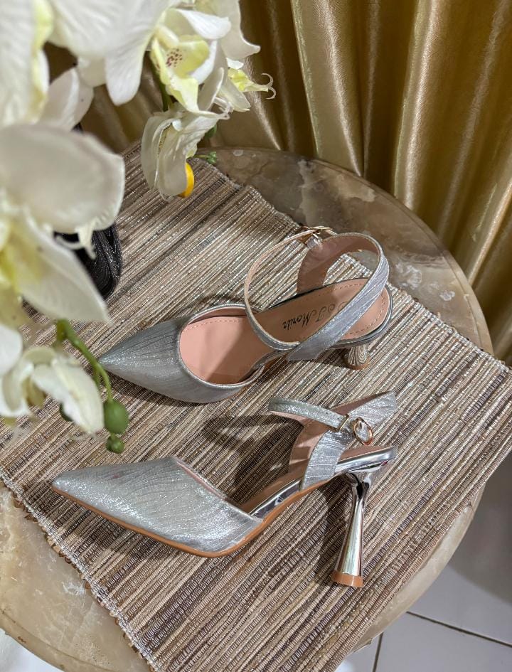 Heels STM Silver Gliter