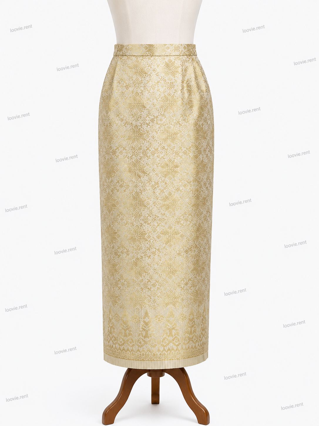 Songket Cream-Gold
