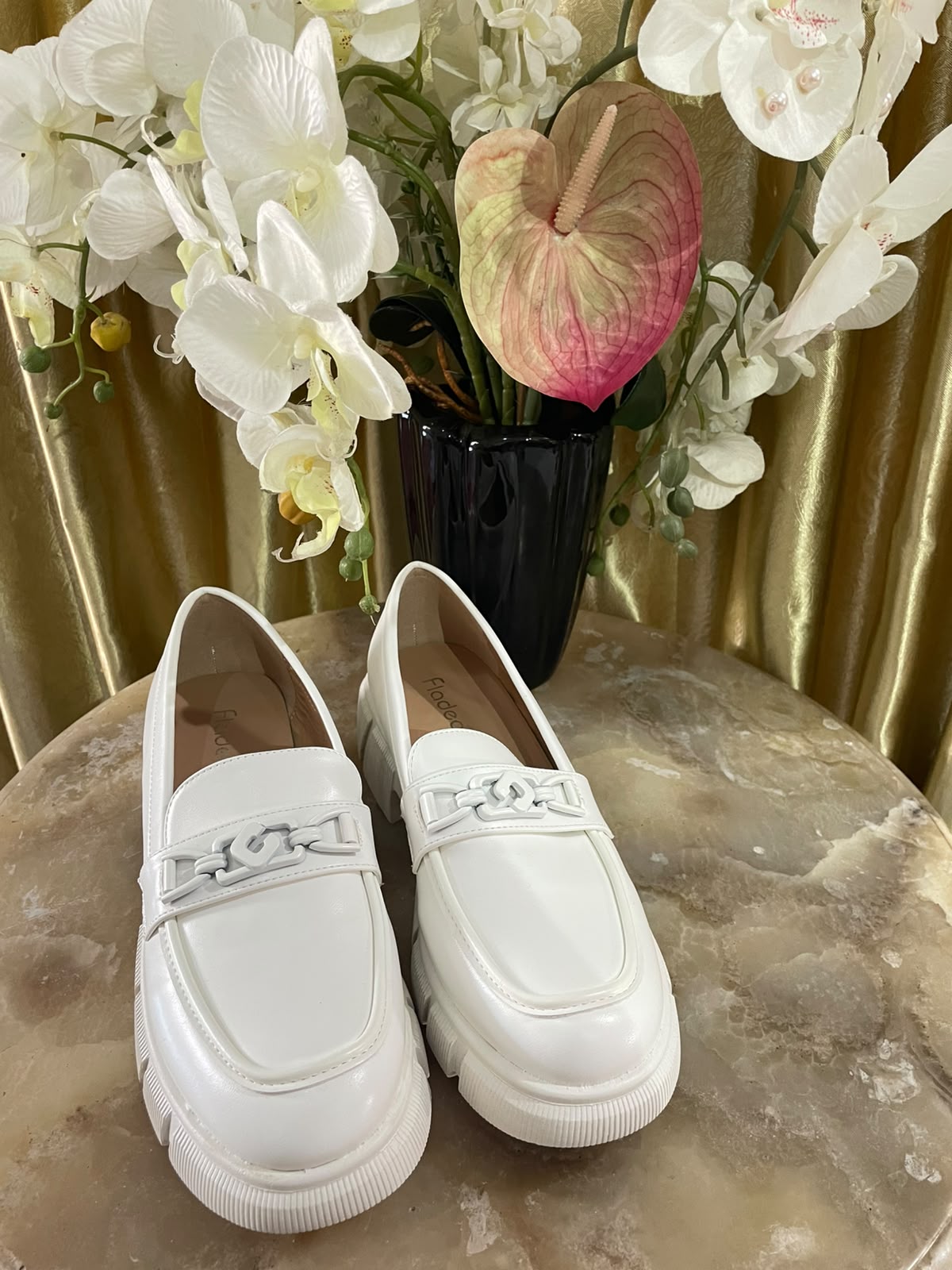 Sepatu Docmart FLD Full White