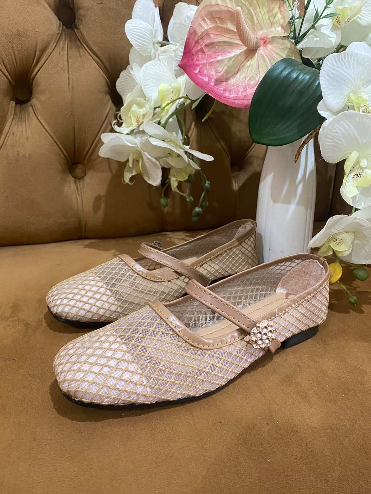 Heels KHZ jaring mocca