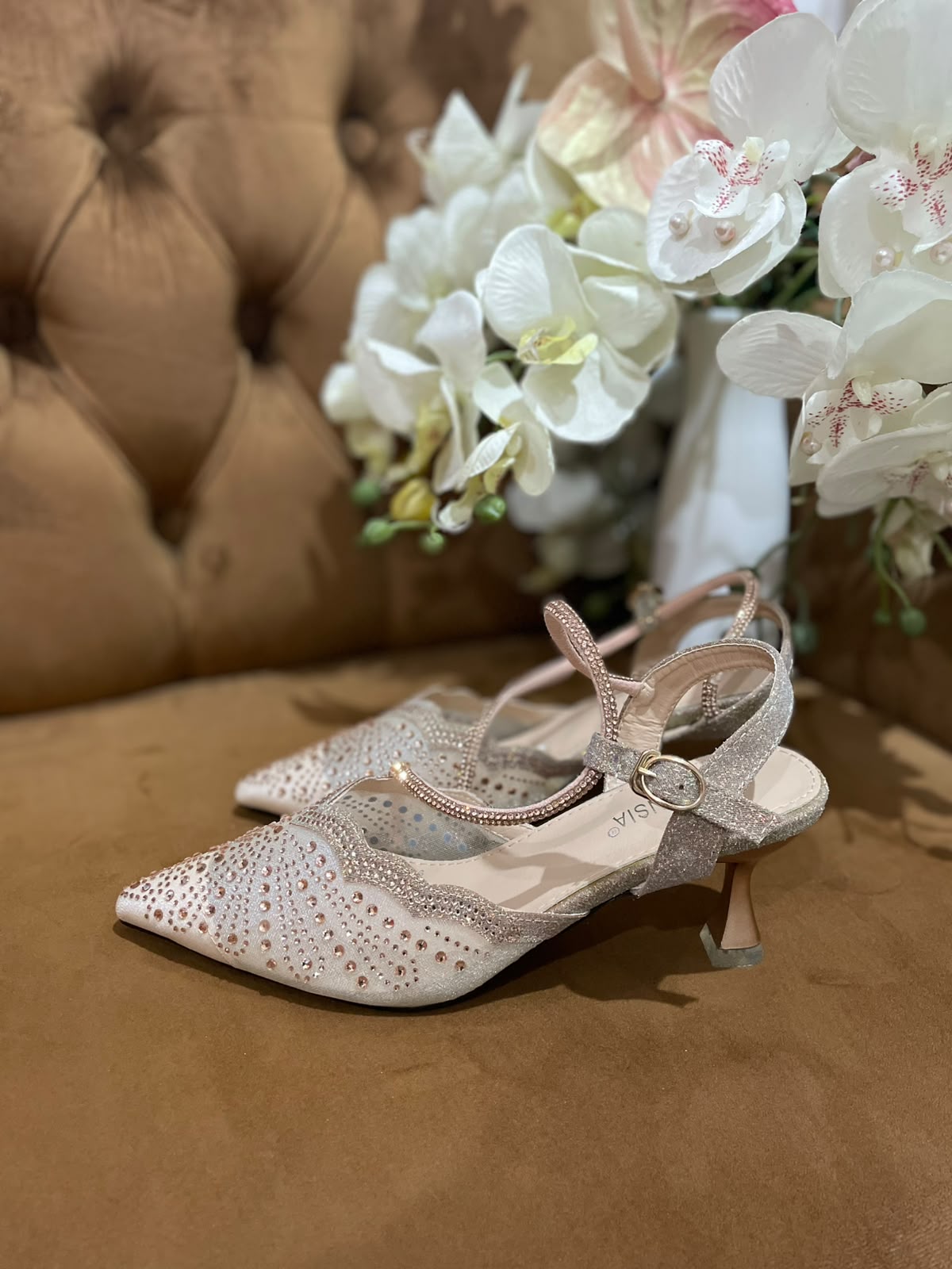 Heels LWRN 07 Gold Cream