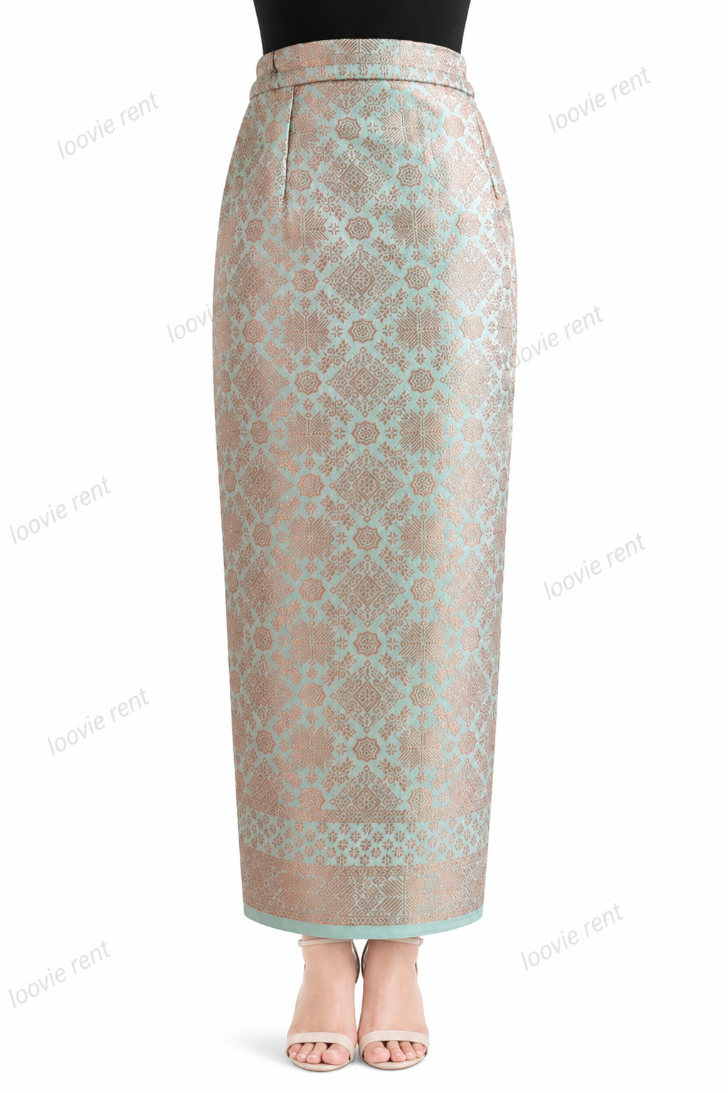 Songket Mint-gold