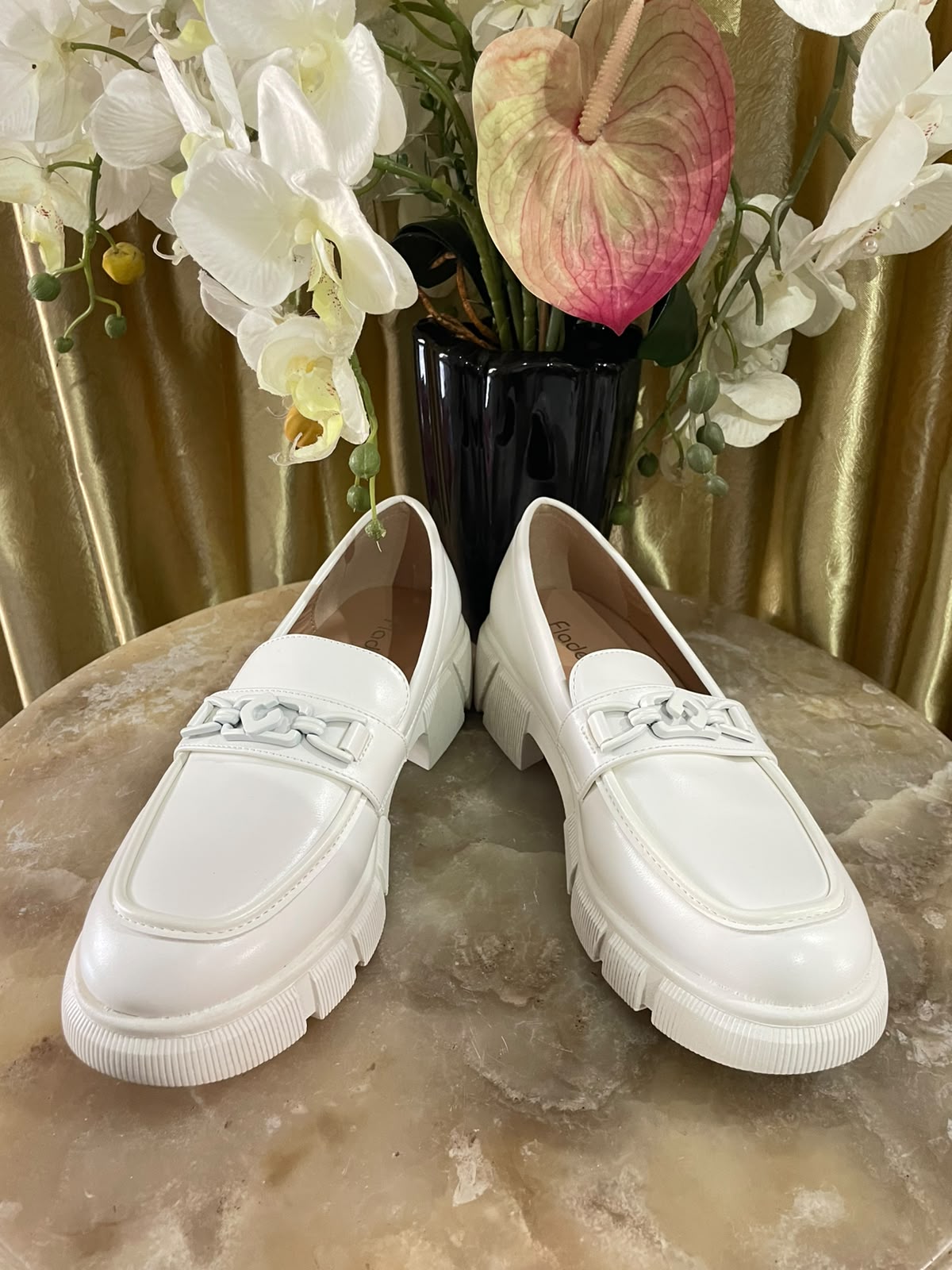 Sepatu Docmart FLD Full White