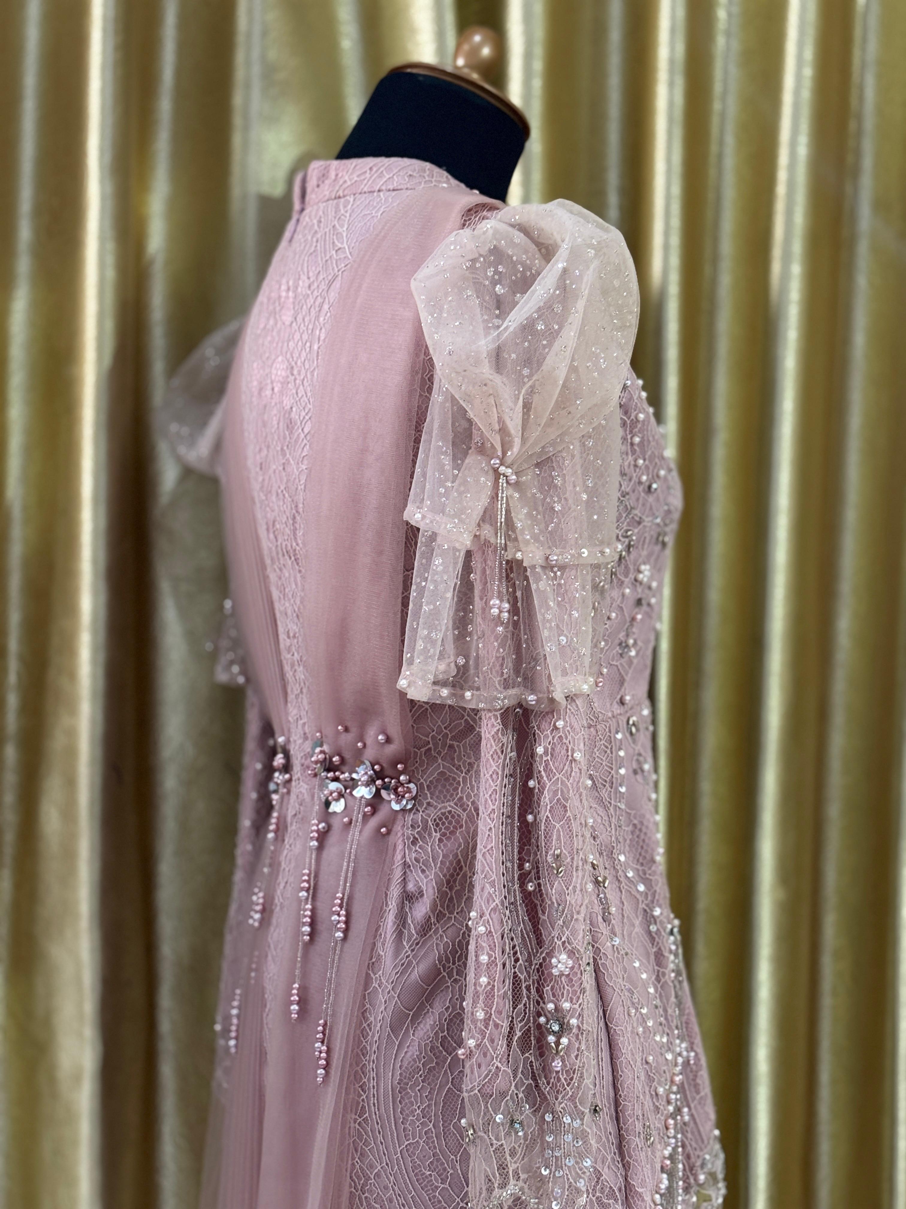 Kebaya Chantily Pink Prem-5