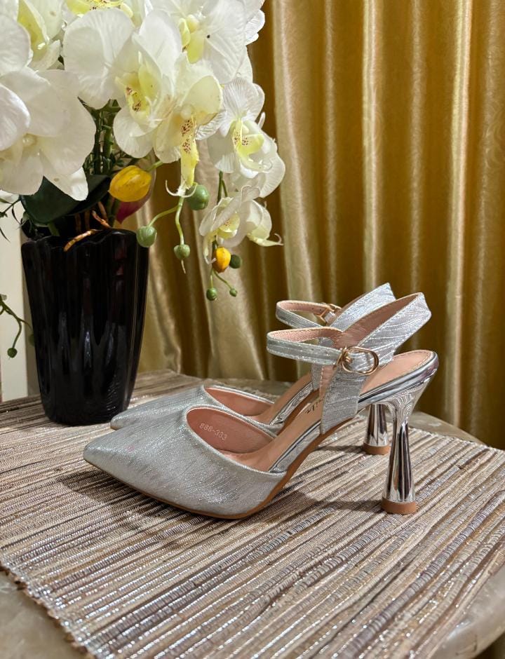 Heels STM Silver Gliter