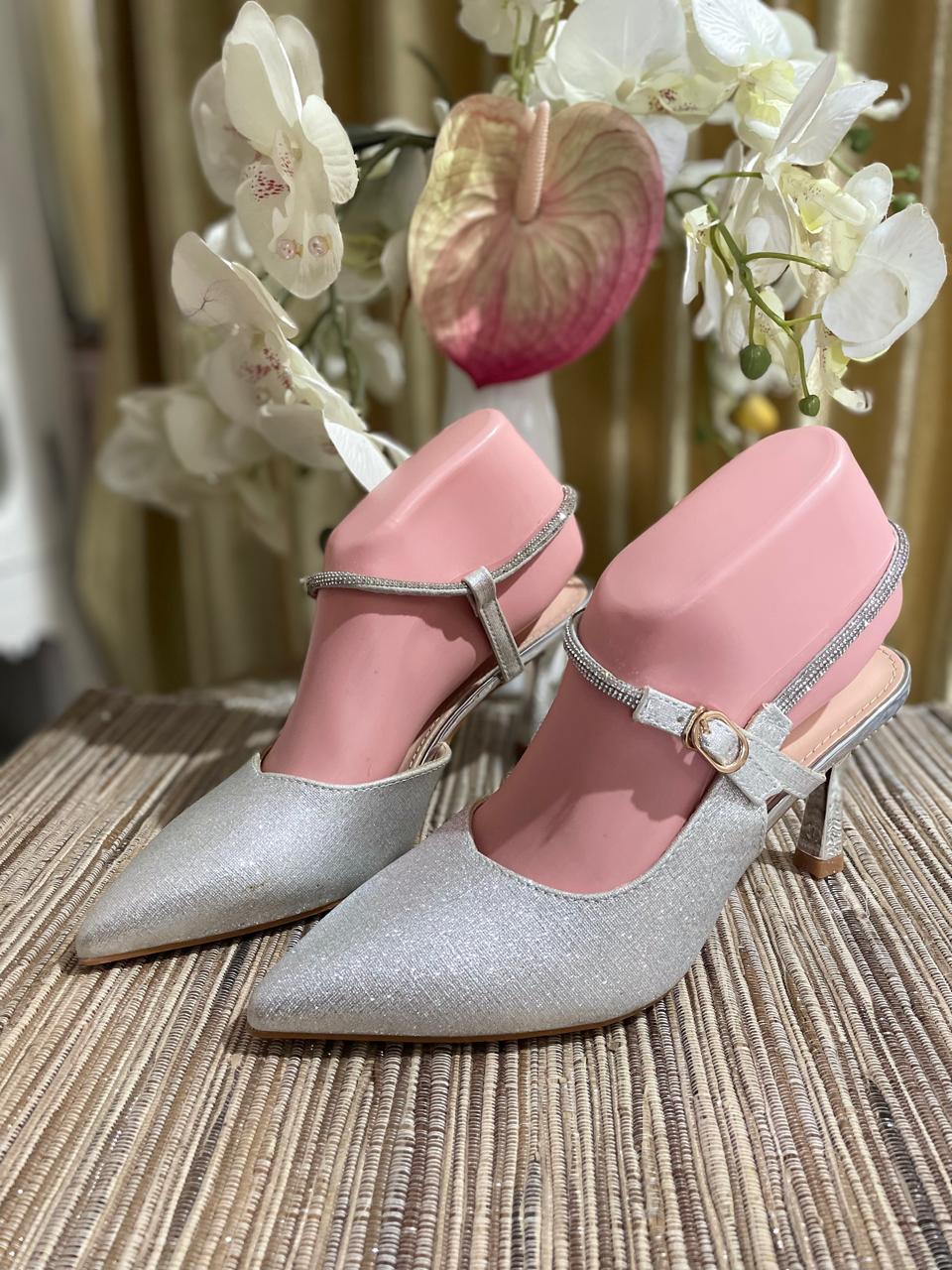 Heels STM 12 Silver Gliter