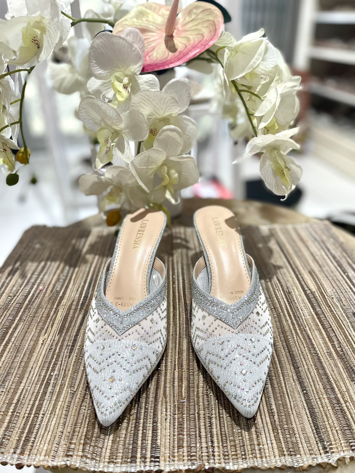 Heels LWRN 13 Silver Slip On