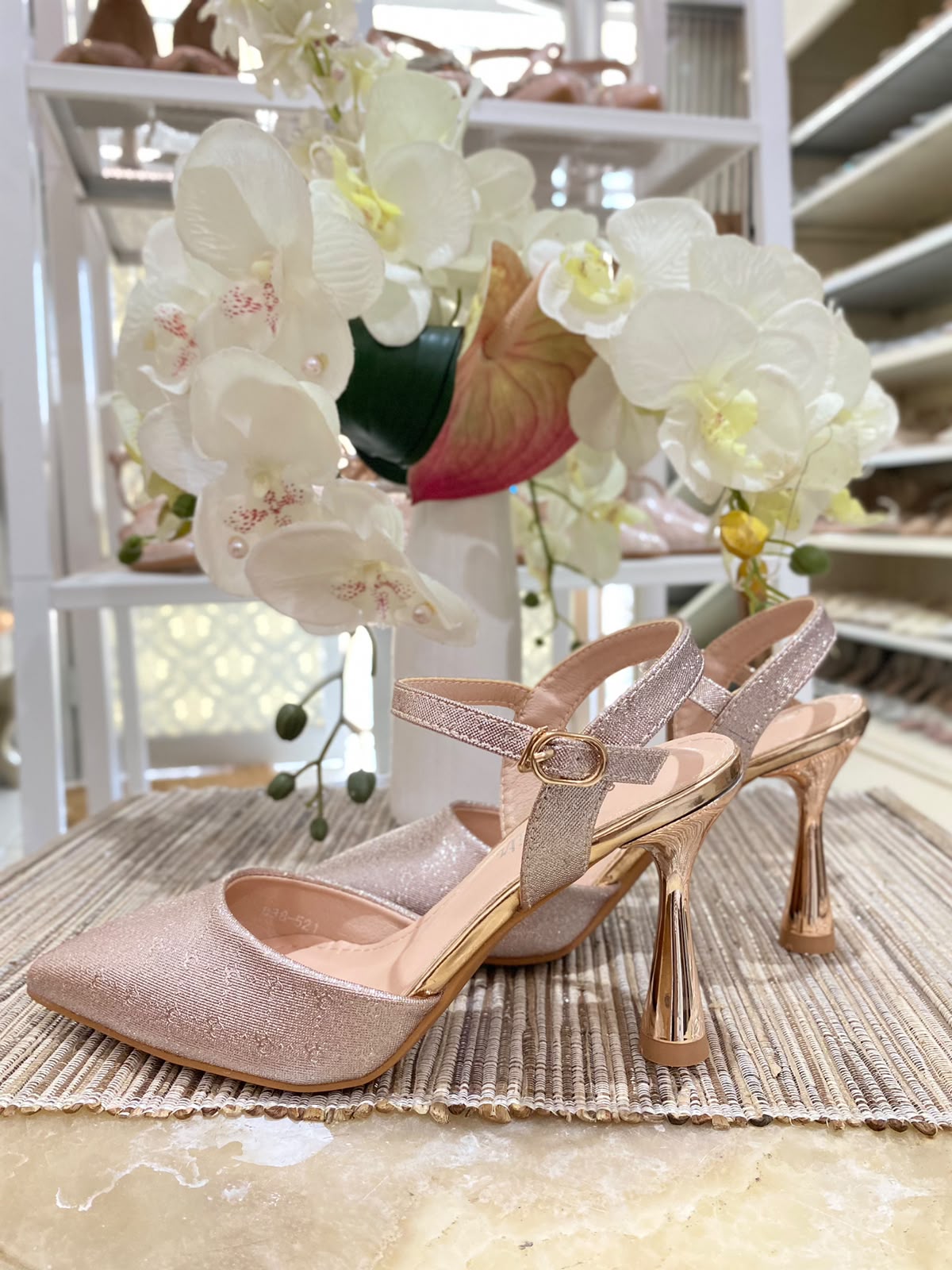 Heels STM 16 Rosegold Gliter