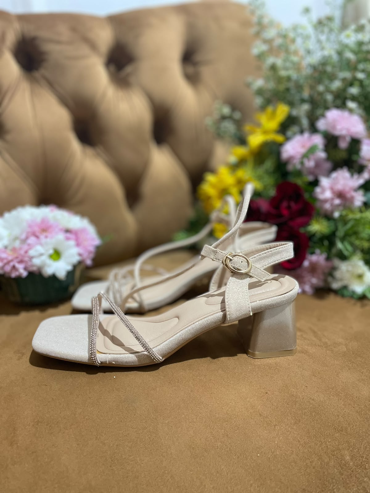 Heels GN29 Gold Open Toe