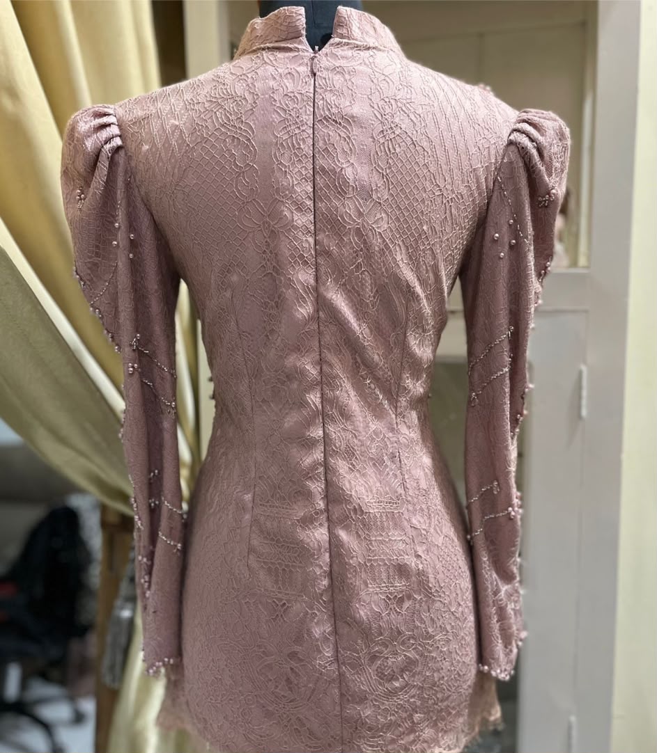 Kebaya Chantily Pink Prem-6